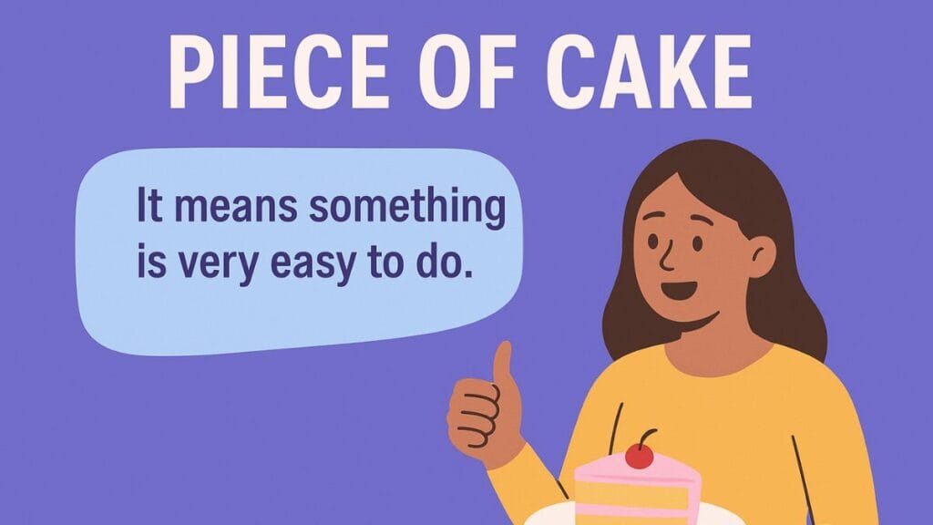 Idiom Of the Day - Piece of Cake Meaning & Examples