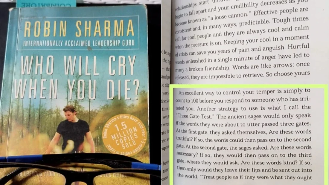 Book Review #2: Who Will Cry When You Die? by Robin Sharma