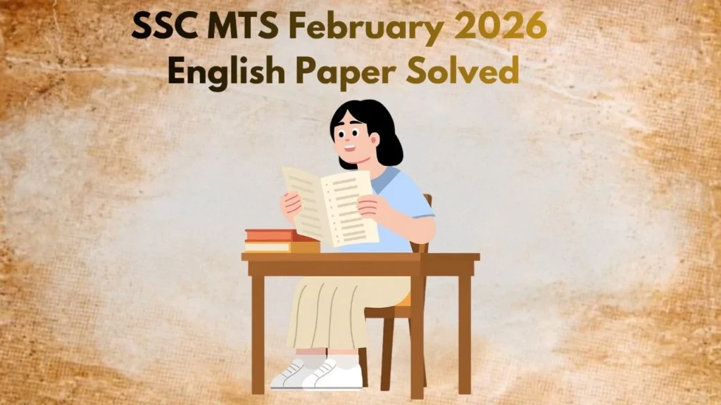 SSC MTS 2026 English Questions (Feb)