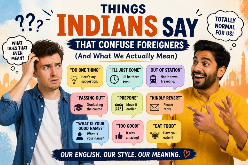 Things Indians Say That Confuse Foreigners (And What We Actually Mean)